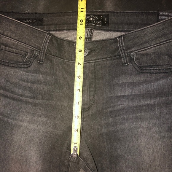 NWT-Lucky Brand “Lolita” Skinny Gray Jeans-6/28 - Picture 9 of 11